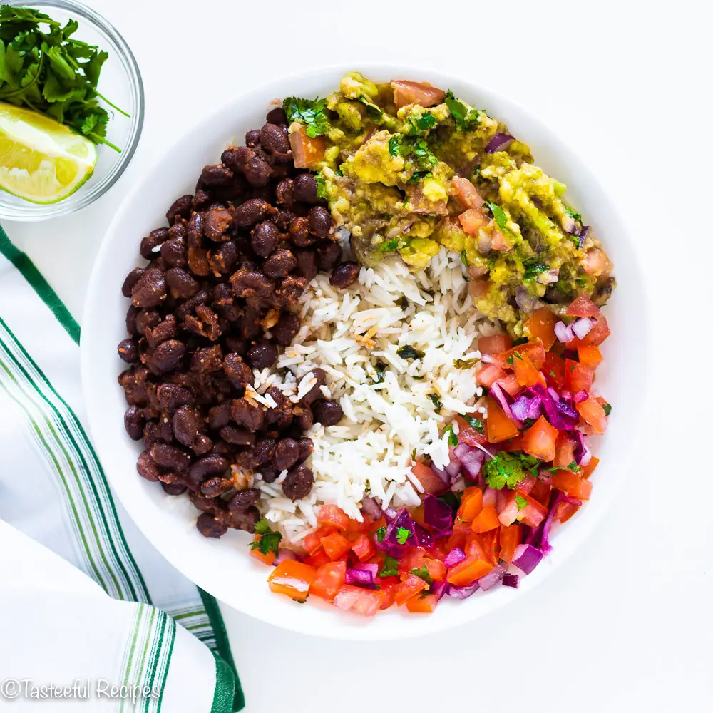 Vegetarian Mexican Rice Bowl Recipe - Tasteeful Recipes