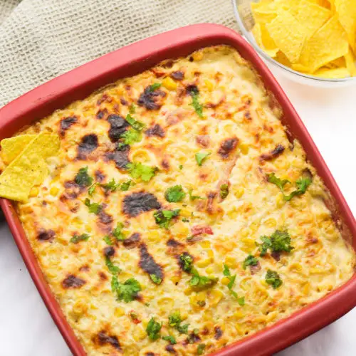 Cheesy corn dip