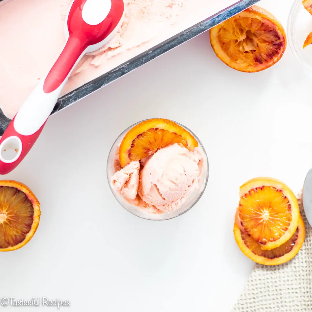 Blood orange ice cream recipe