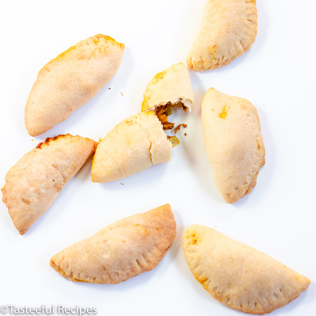 Overhead shot of Caribbean chicken pate